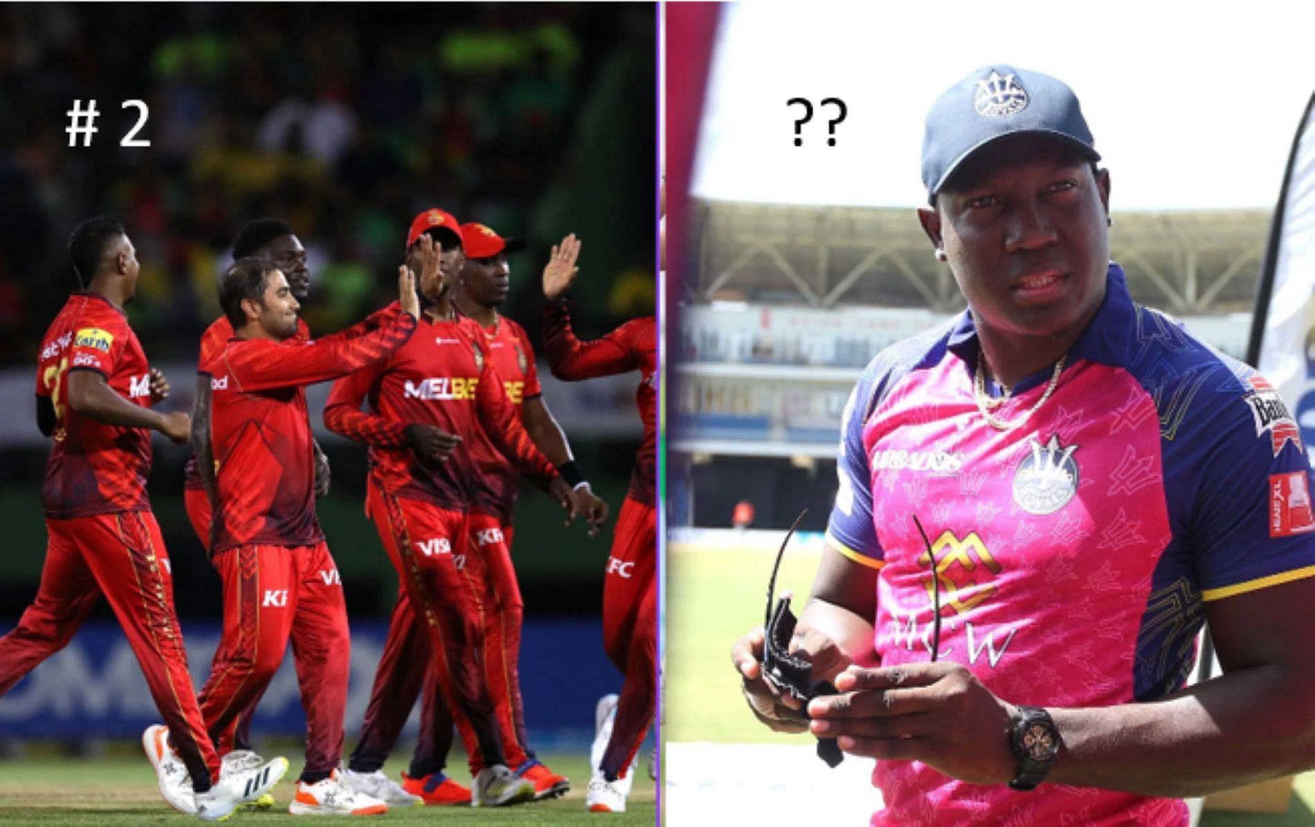 Trinbago Knight Riders [L] and Barbados Royals [R] are two of the favorites for CPL 2024 [Credit: Getty]