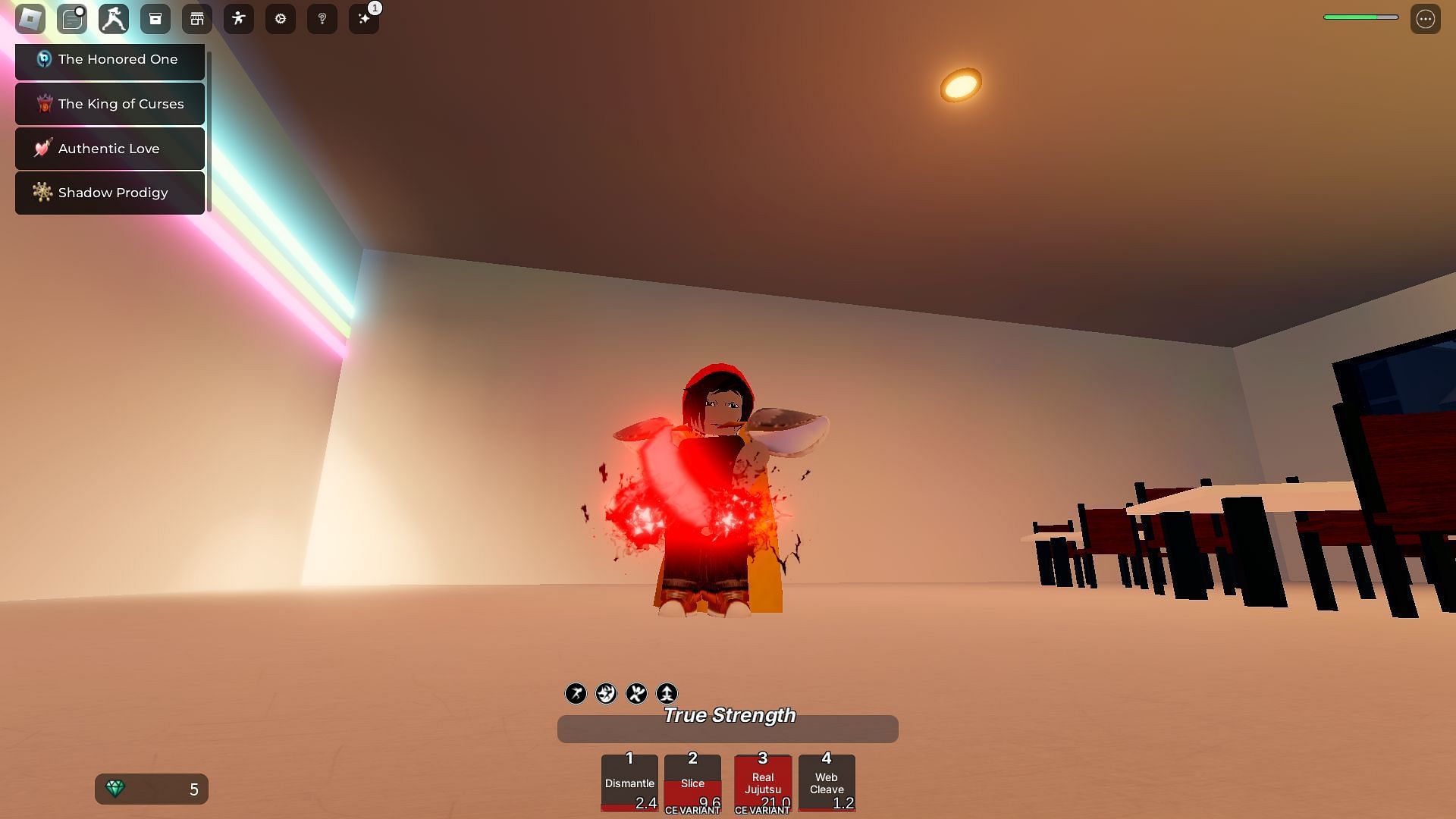 King of Curses in action (Image via Roblox)