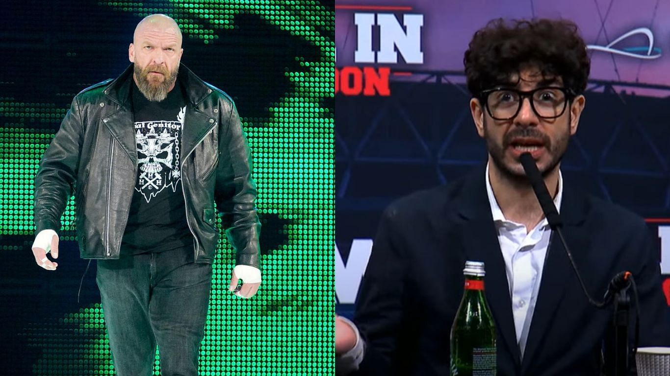 Triple H (left), Tony Khan (right) [Image credits: WWE.com and AEW Youtube]