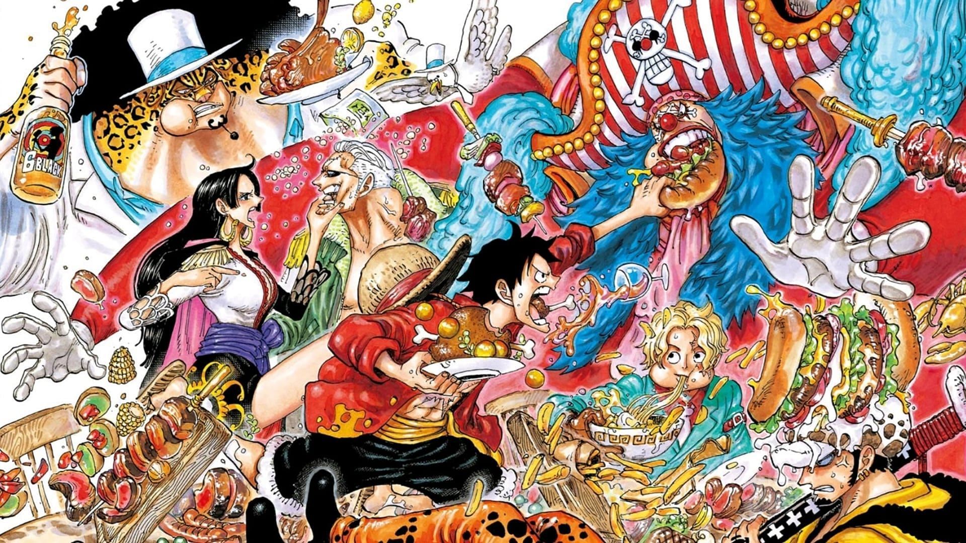 Chapter 951&#039;s color spread (Image via Shueisha)