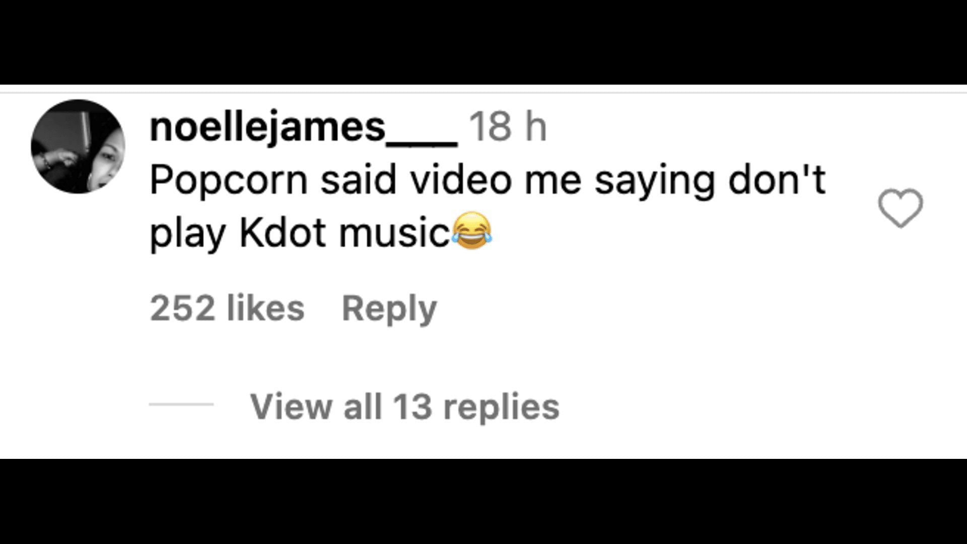 Social media users commented on the rapper&#039;s video where he asked to turn off Kendrick Lamar&#039;s music. (Image via Instagram)