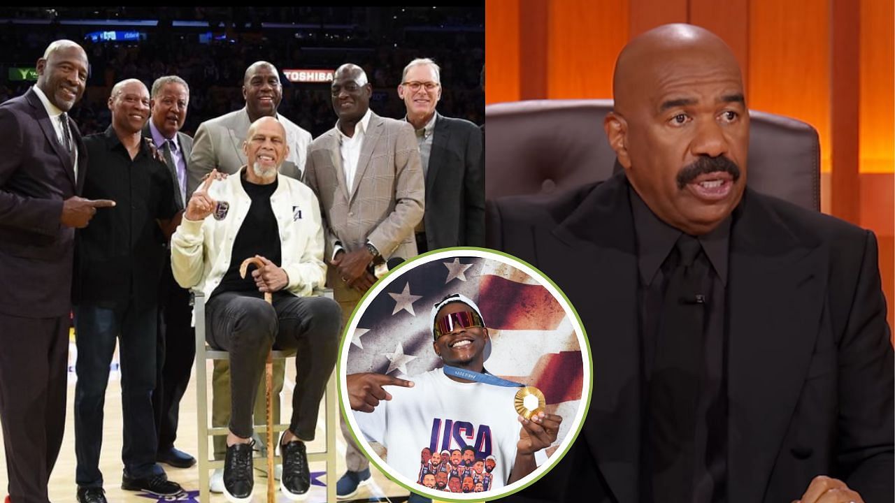 Steve Harvey supports Magic Johnson