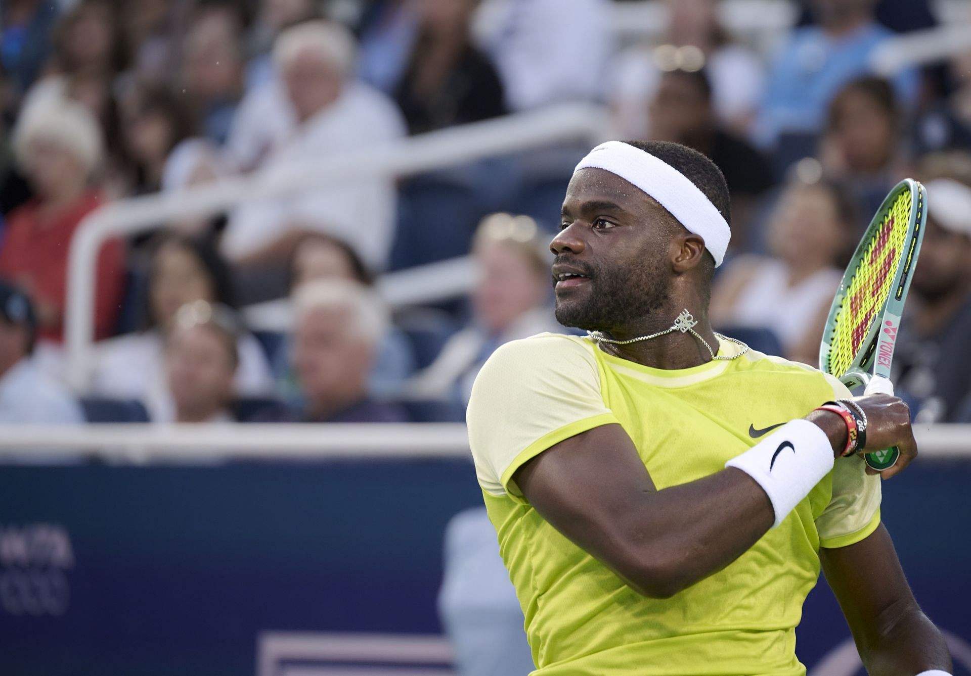 Tiafoe in action at the Western and Southern Open (Picture: Getty)