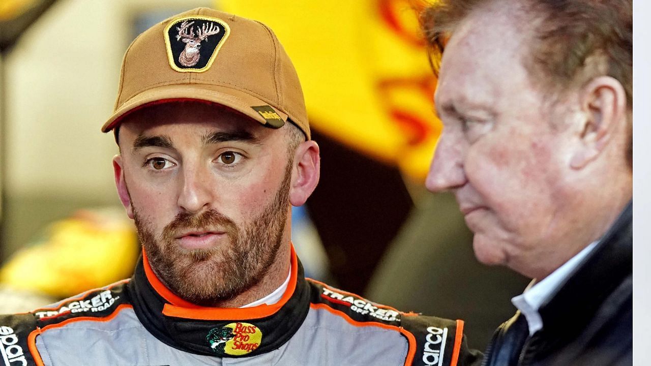 NASCAR driver Austin Dillon with team owner Richard Childress (Source: Imagn)