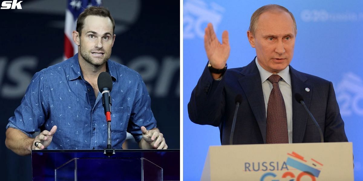 Andy Roddick (L), Vladimir Putin (Images: Getty)