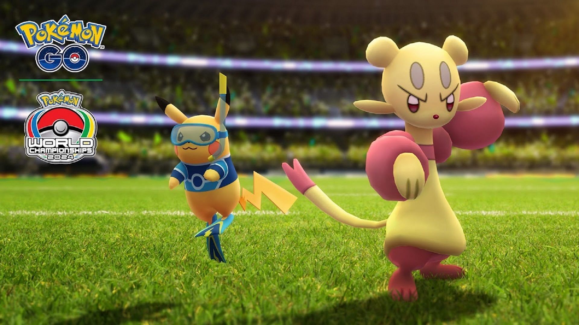 Various creatures in Pokemon GO will be appearing during the World Championships 2024 Celebration (Image via Niantic)