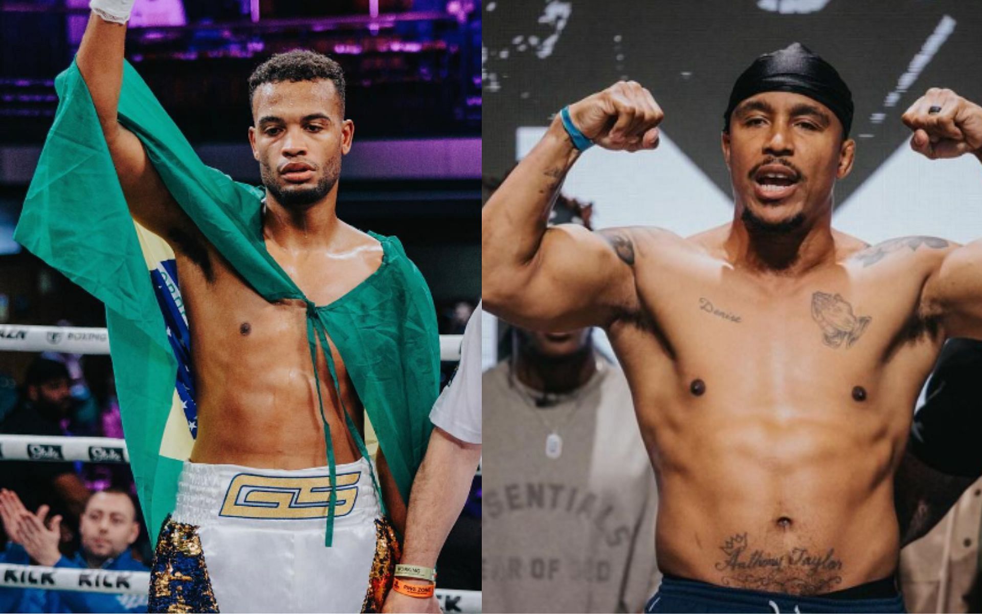 Gabriel Silva vs. Anthony Taylor: [Images courtesy: @gabrielsilvaboxing and @anthony_prettyboy on Instagram]