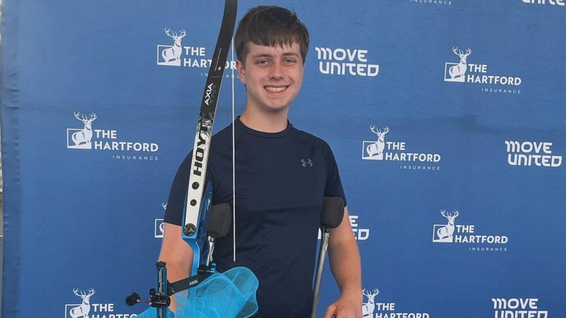 Jordan White after finishing a regional archery competition [Image Source : Jordan White