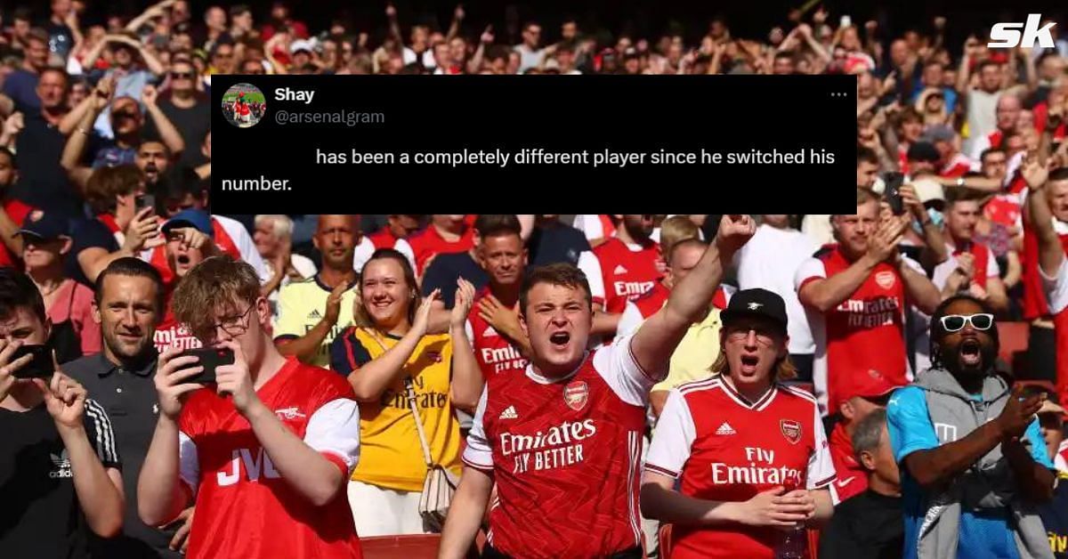 Fans hail Arsenal star as Gunners win Emirates Cup with 2-0 win over Lyon. Picture Credits: Getty, Twitter - @arsenalgram)