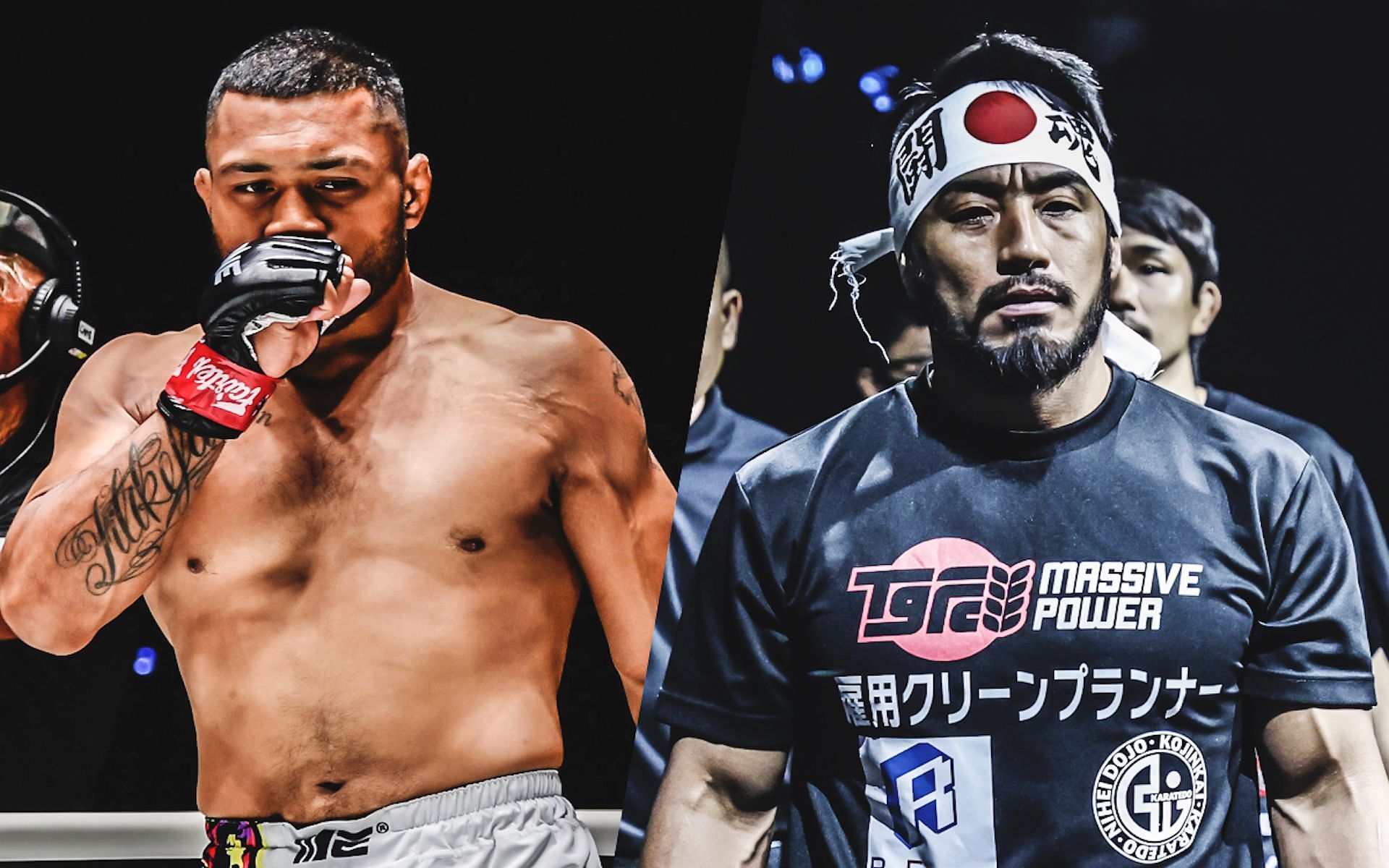 Isi Fitikefu (left) is ready for the biggest test in his career when he steps into the Circle against Hiroyuki Tetsuka (right) at ONE 168: Denver.