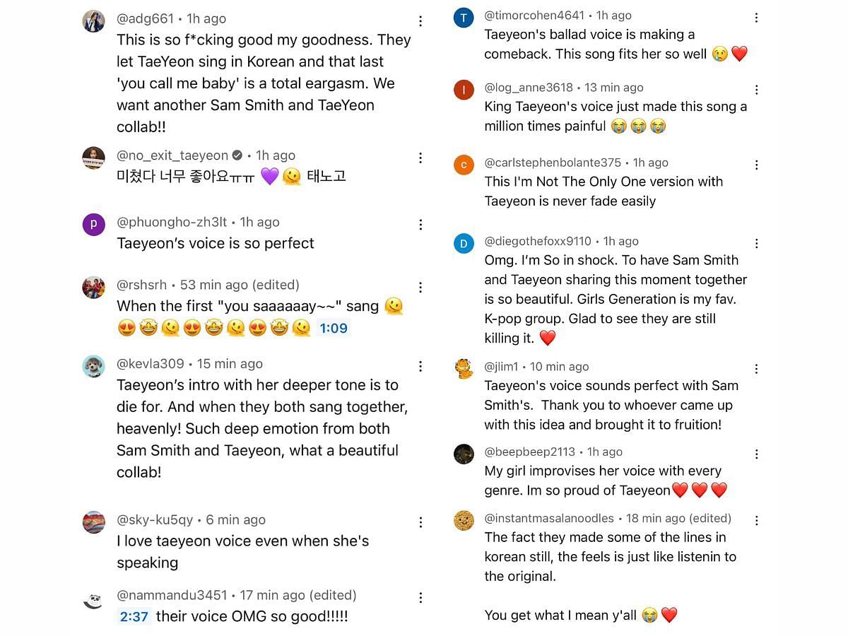 Fans react positively to Girls&#039; Generation Taeyeon X Sam Smith collaboration (Image via YouTube / @SamSmith)