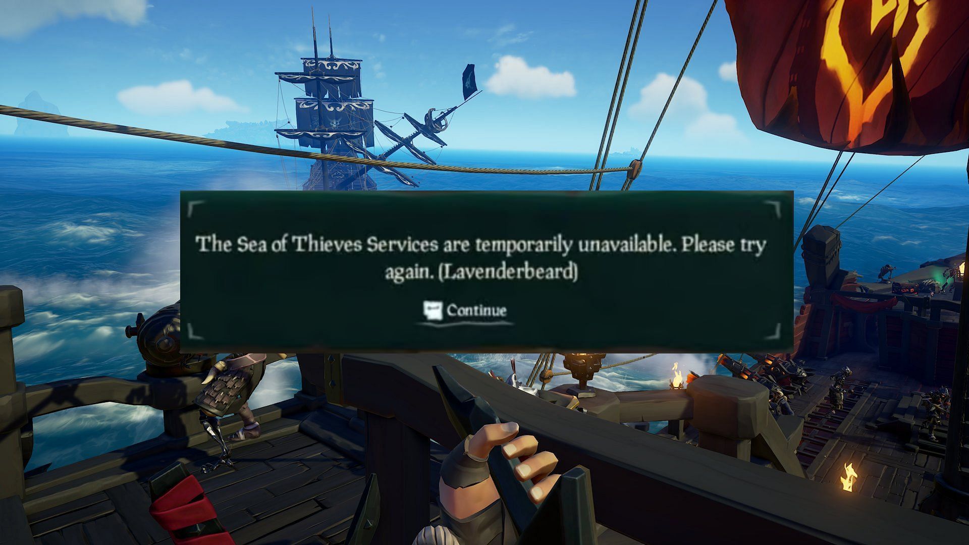 The Sea of Thieves lavenderbeard error can be a frustrating issue (Image via Rare)