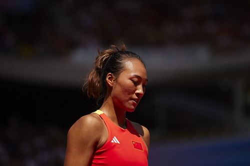 Zheng Qinwen at the Olympic Games Paris 2024. (Image via Getty)