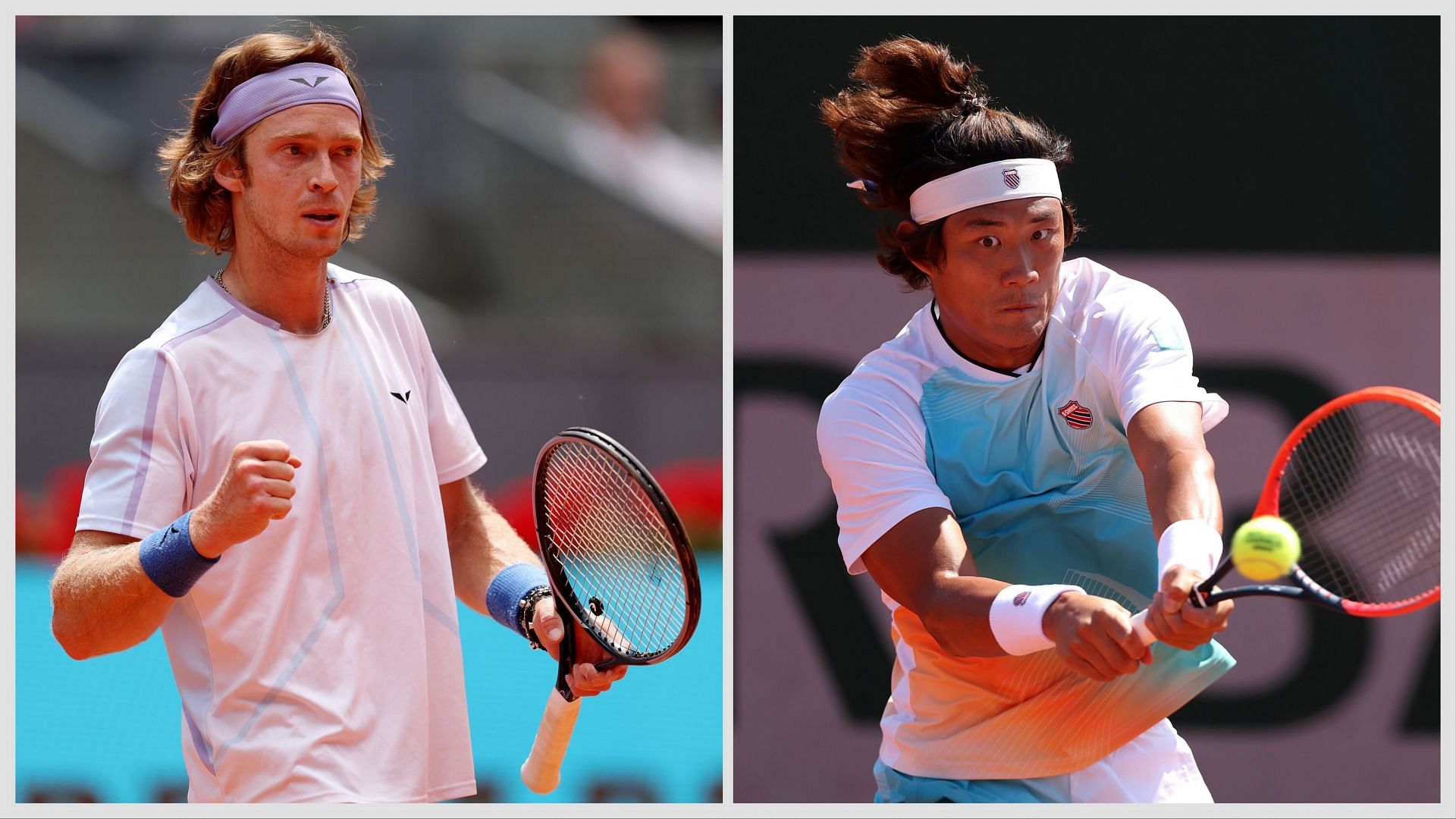 Andrey Rublev vs Zhang Zhizhen is one of the second-round matches at the Cincinnati Open 2024. (Photos: Getty)