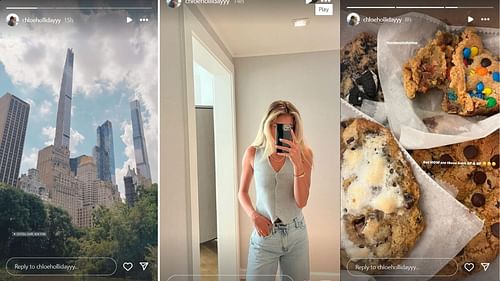 Chloe's Instagram story
