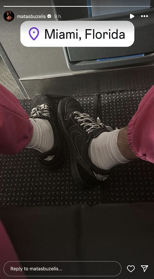 Bulls rookie Matas Buzelis shows off Air Jordan 1 Low x Travis Scott 'Black Phantom' sneakers