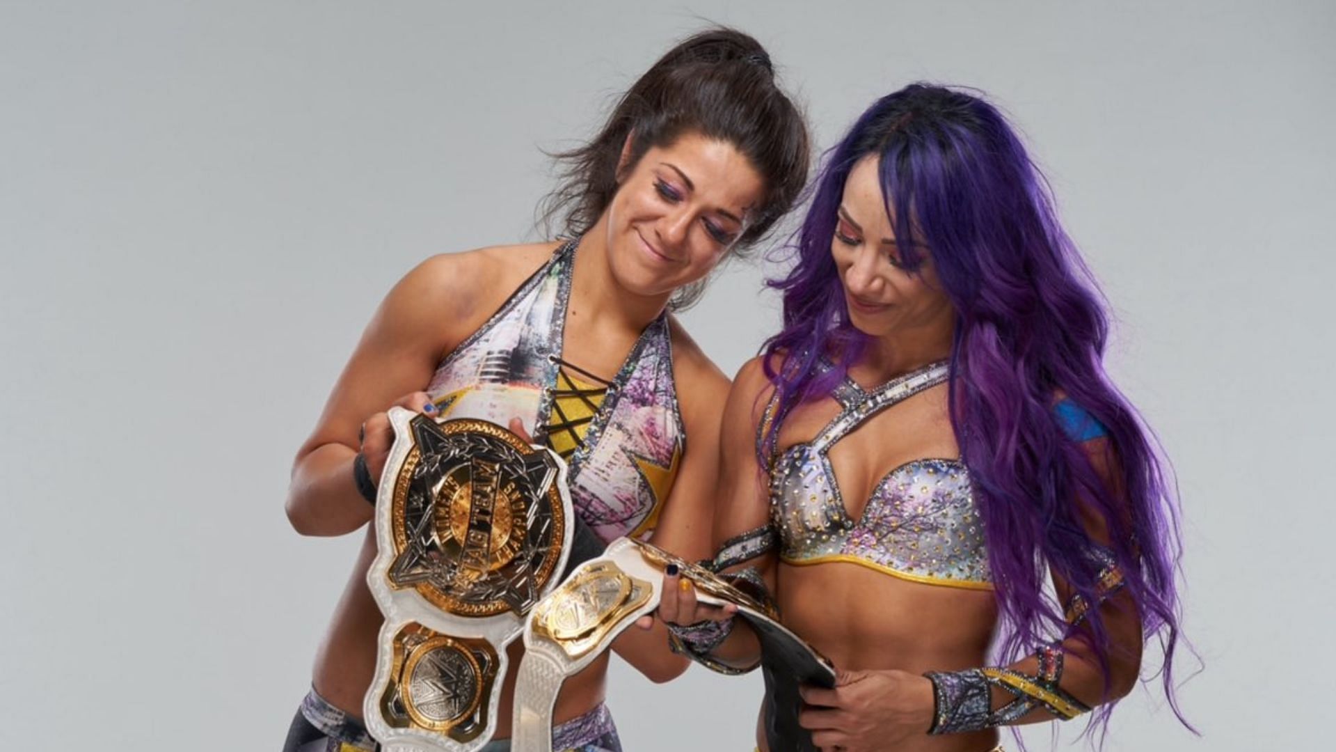 Bayley and Sasha Banks together. (Image credits: Bayley