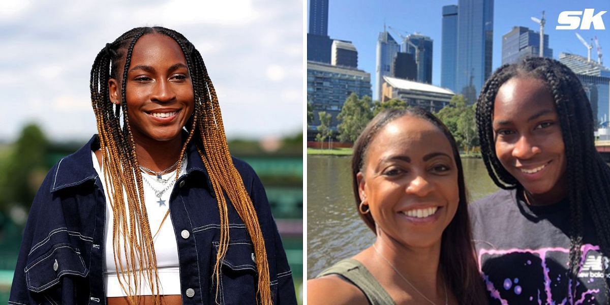 Coco Gauff and mother Candi (Source: Getty Images; @candigauff on Instagram)