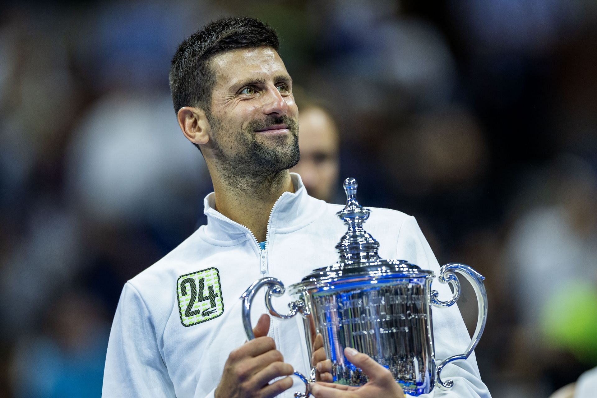 Novak Djokovic at the US Open Tennis Championship 2023. (Photo by Tim Clayton/Corbis via Getty Images)