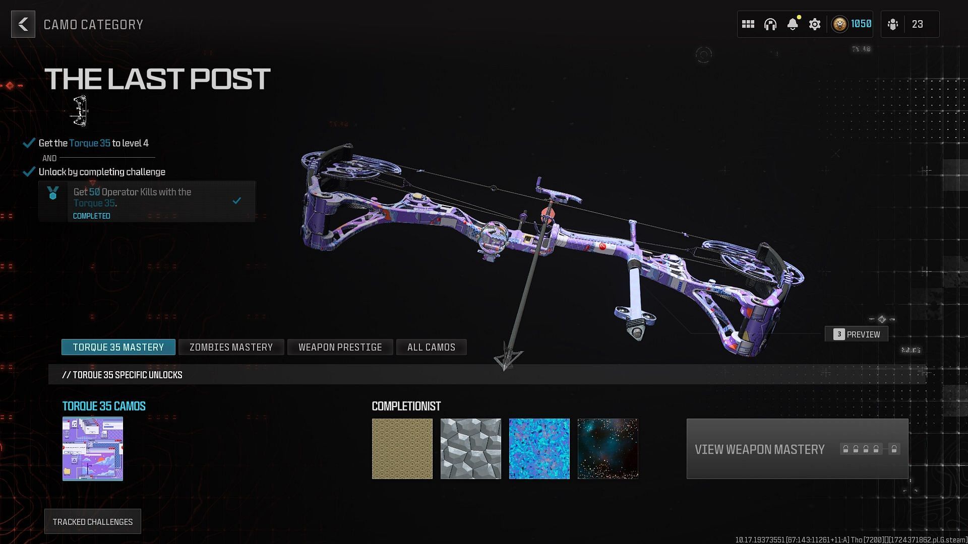 The Last Post Camo in MW3 and Warzone (Image via Activision)