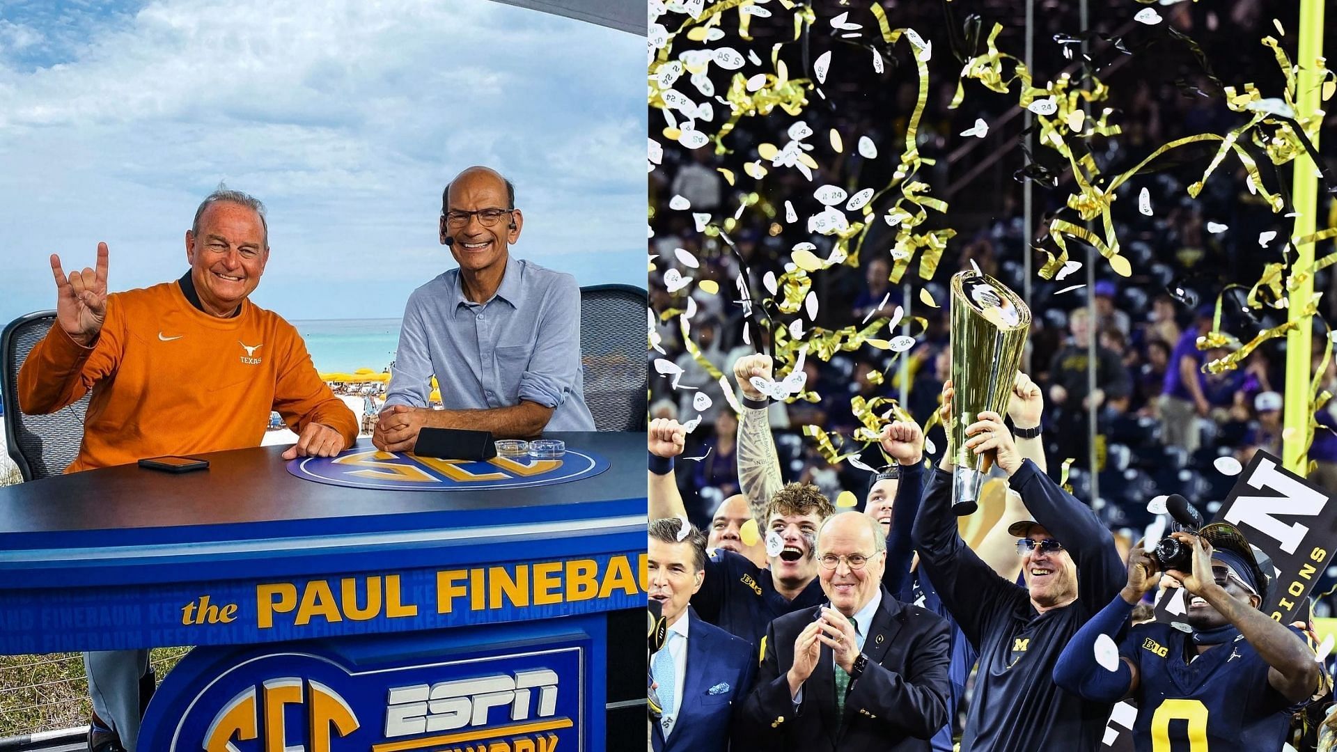 Picture Sources: paulfinebaum (Instagram) @UMICHFOOTBALL (Xl