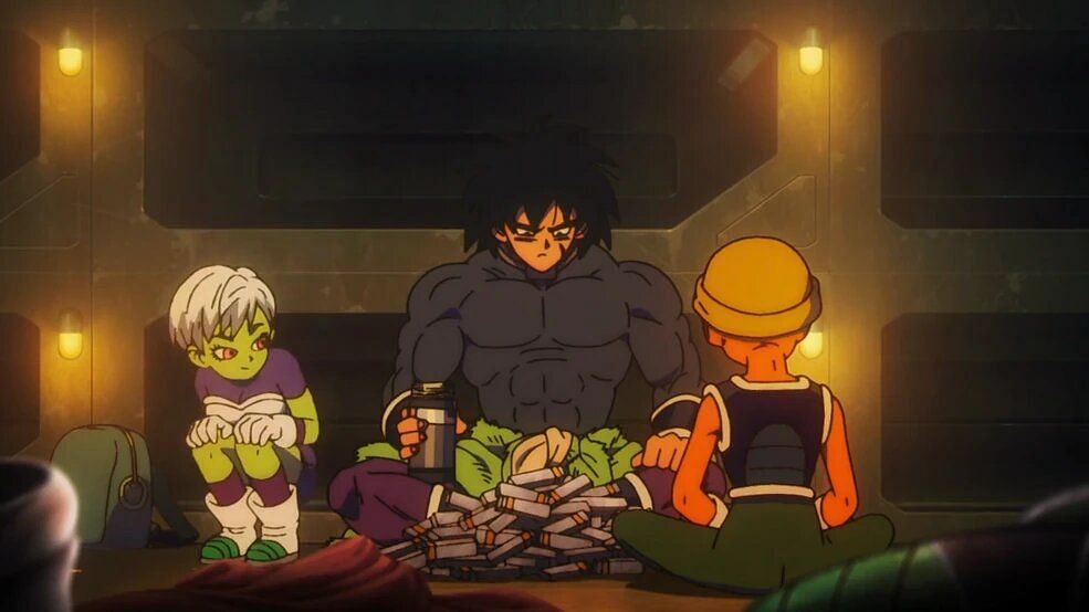 Cheelai and Broly as seen in the anime (Image via Toei Animation).