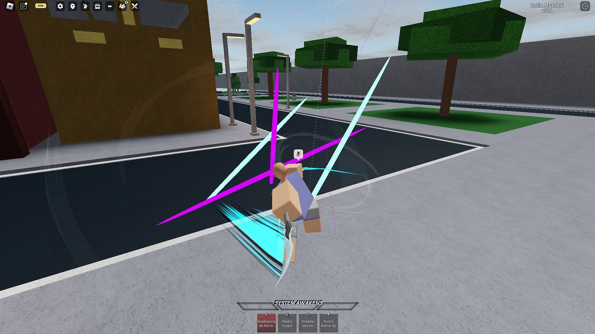 Shadowblade Storm gameplay screenshot (Image via Roblox)