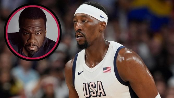 Bam Adebayo reacts to report of him possibly being benched vs. South Sudan with hilarious 50 Cent GIF