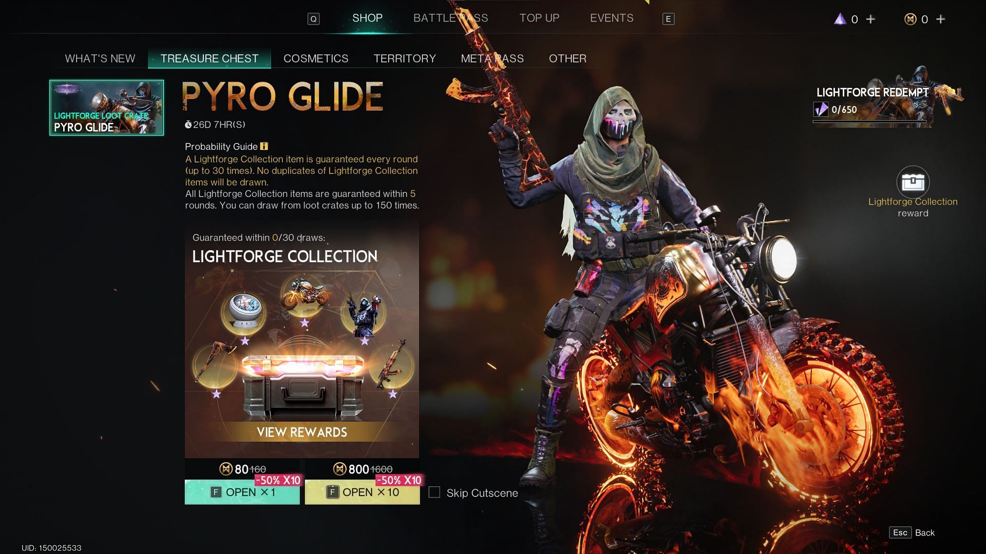 The new motorcycle skin is part of the Lightforge Loot Crate collection (Image via Starry Studio)