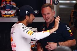 Watch: Red Bull boss Christian Horner involved in tense interview with F1 pundit as he defends Sergio Perez