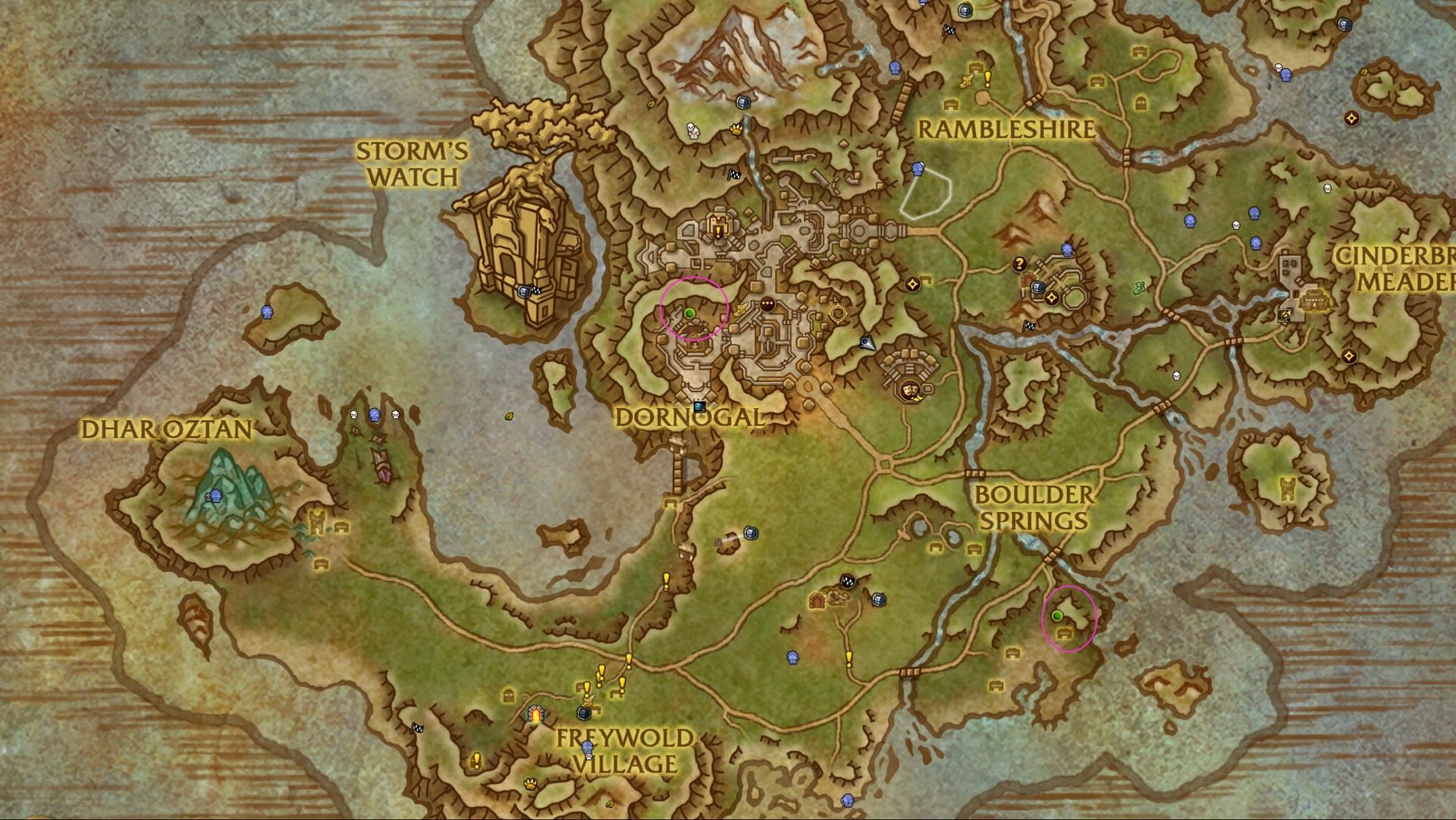 Here are the in-game locations for both items (Image via Blizzard Entertainment)