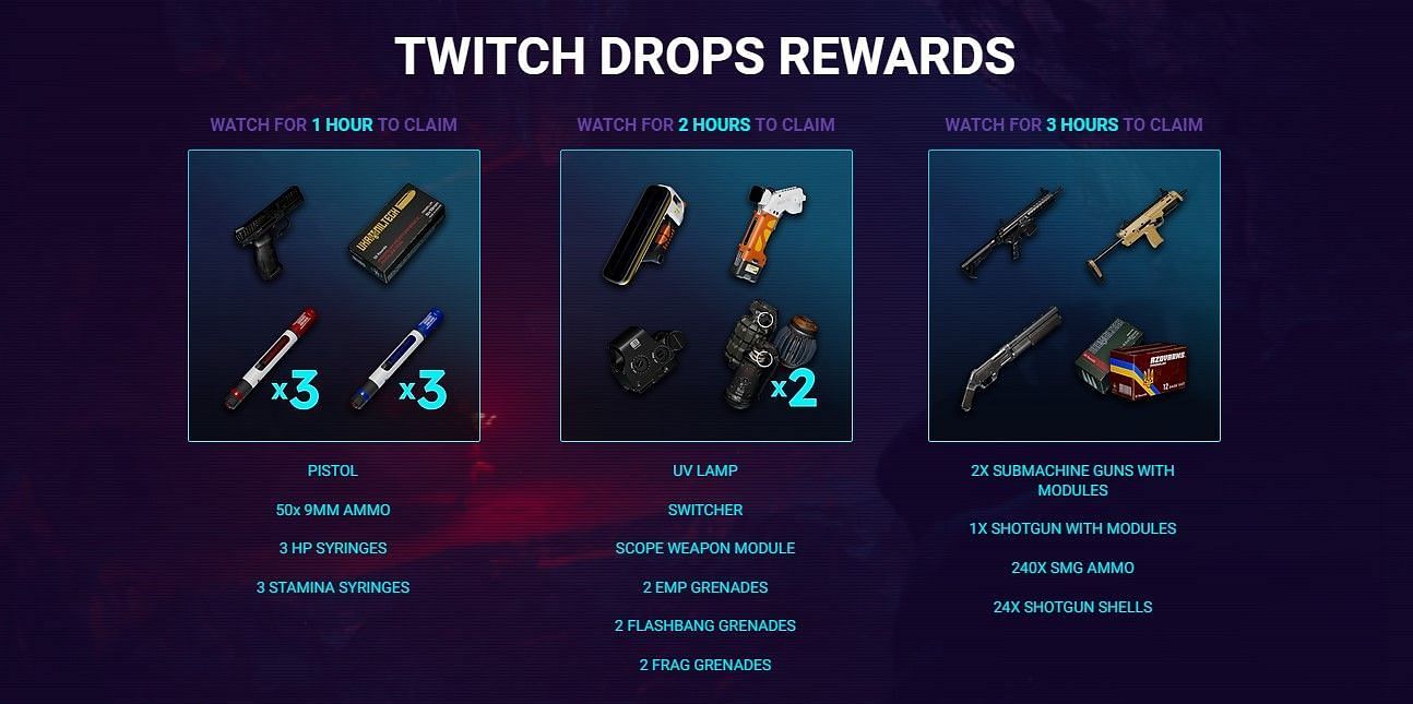 All Level Zero Extraction Twitch drops (Image via Doghowl Games and tinyBuild)