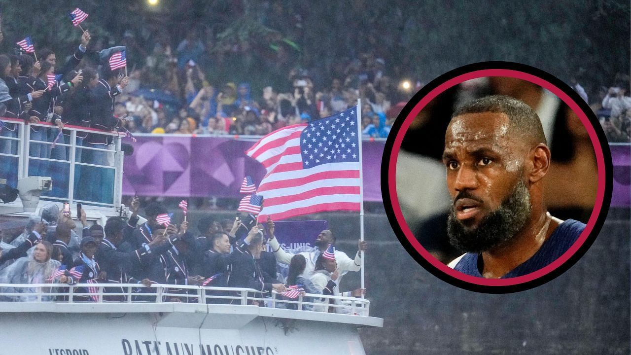 LeBron James makes &quot;honest&quot; admission about not knowing significance of being flag bearer before landing role with Team USA  (Image Credit: IMAGN)