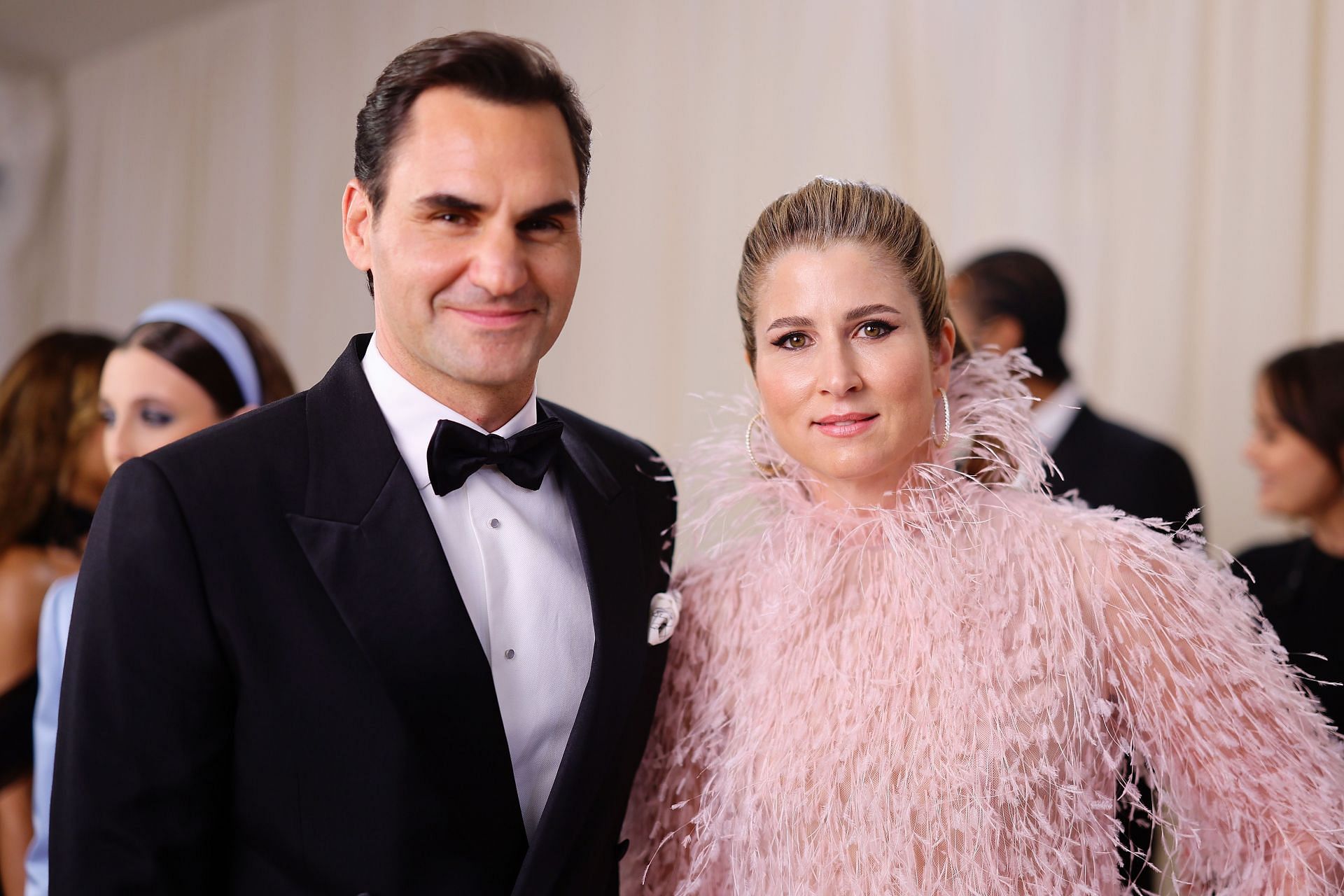 Roger Federer with his wife Mirka (Source: Getty)