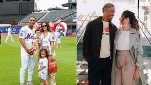 In Photos: Francisco Lindor and wife Katia enjoy romantic coffee date in color-coordinated outfits