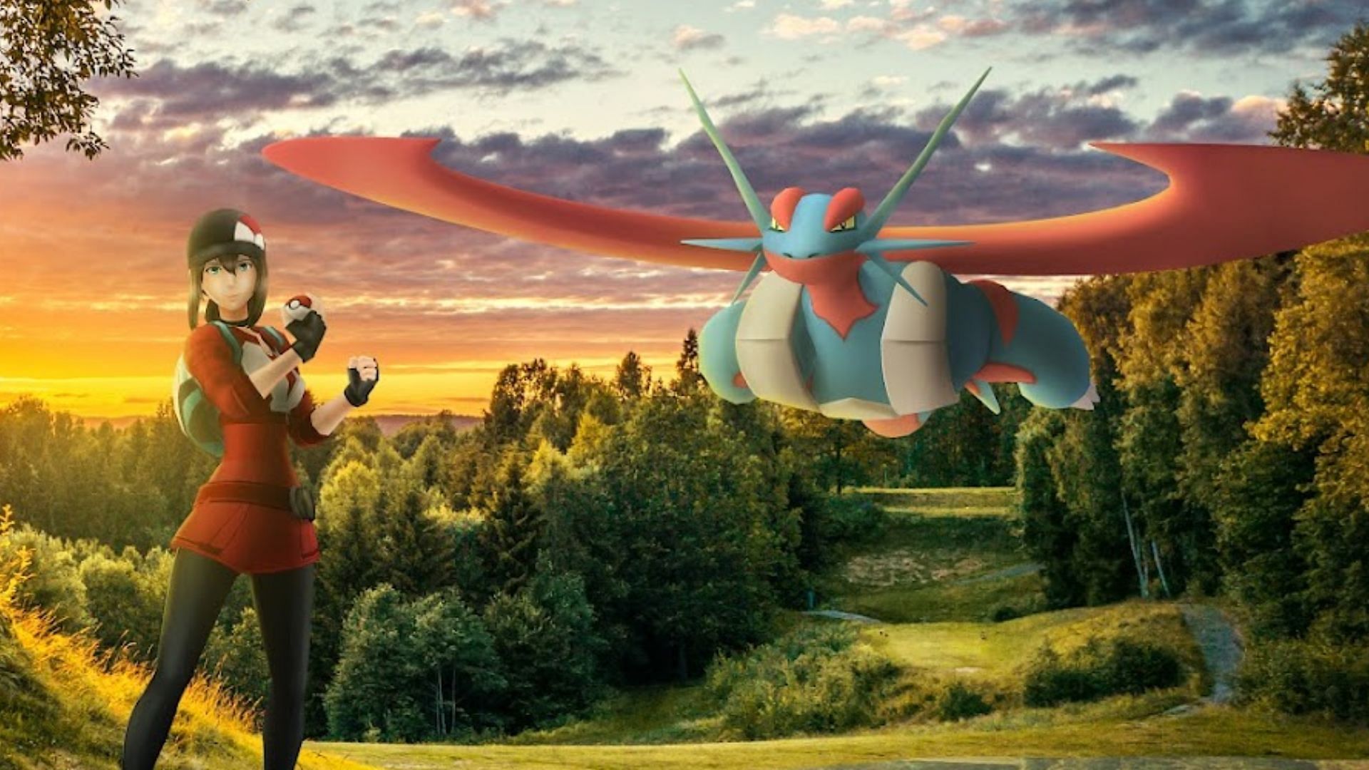 Pokemon GO Mega Salamence (Image via TPC)