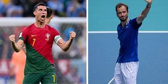 WATCH: Daniil Medvedev celebrates in Cristiano Ronaldo fashion after defeating Fabian Marozsan to get through US Open 2R in day of upsets