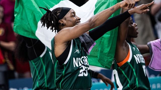 Fans erupt after Nigeria becomes first African country to qualify for Olympics quarterfinal in basketball [Credit: FIBA X handle]