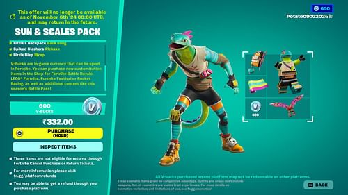 You can now purchase the Lizzik skin in Fortnite (Image via Epic Games)