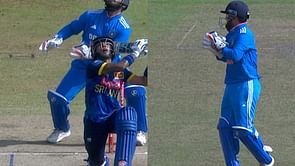 [Watch] Axar Patel draws first blood as Pathum Nissanka departs in India vs Sri Lanka third ODI
