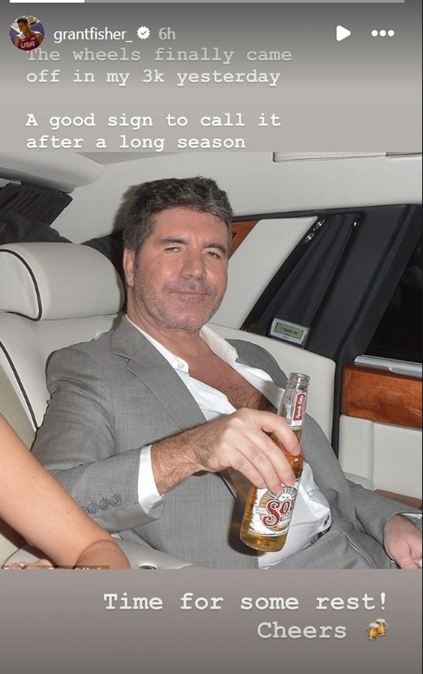 Grant Fisher calls 2024 season off (Image via Grant Fisher&#039;s Instagram stories)