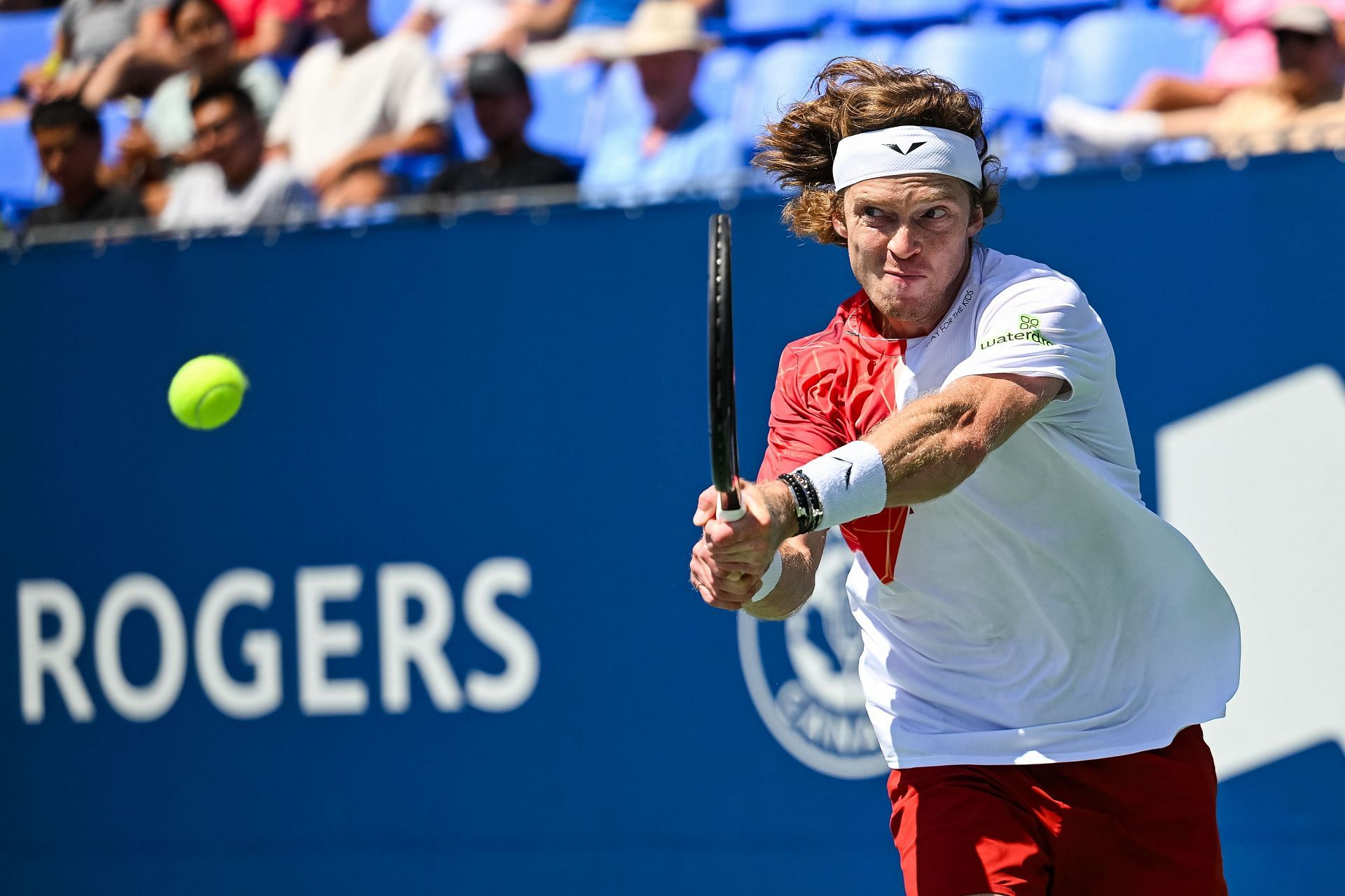 Andrey Rublev pictured at the 2024 Canadian Open in Montreal - Source: Getty