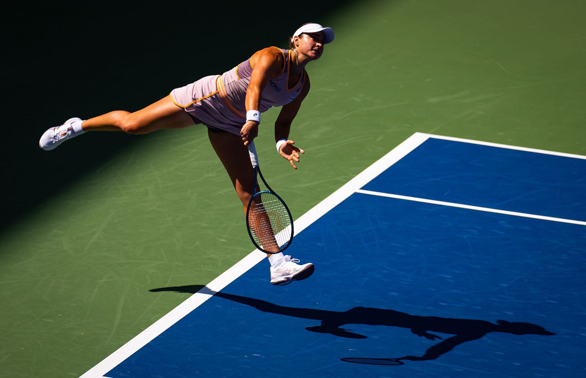 Caroline Dolehide at the US Open 2024. (Photo: Getty)