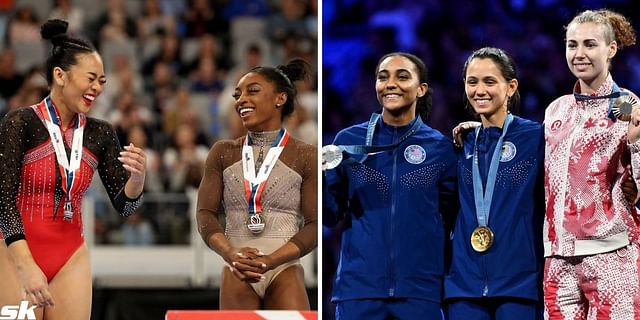 Simone Biles, Suni Lee in all-around and Lee Kiefer, Lauren Scruggs in team foil are a few athletes and events to watch on Aug 1 at Paris Olympics 2024. PHOTO: Both from Getty Images