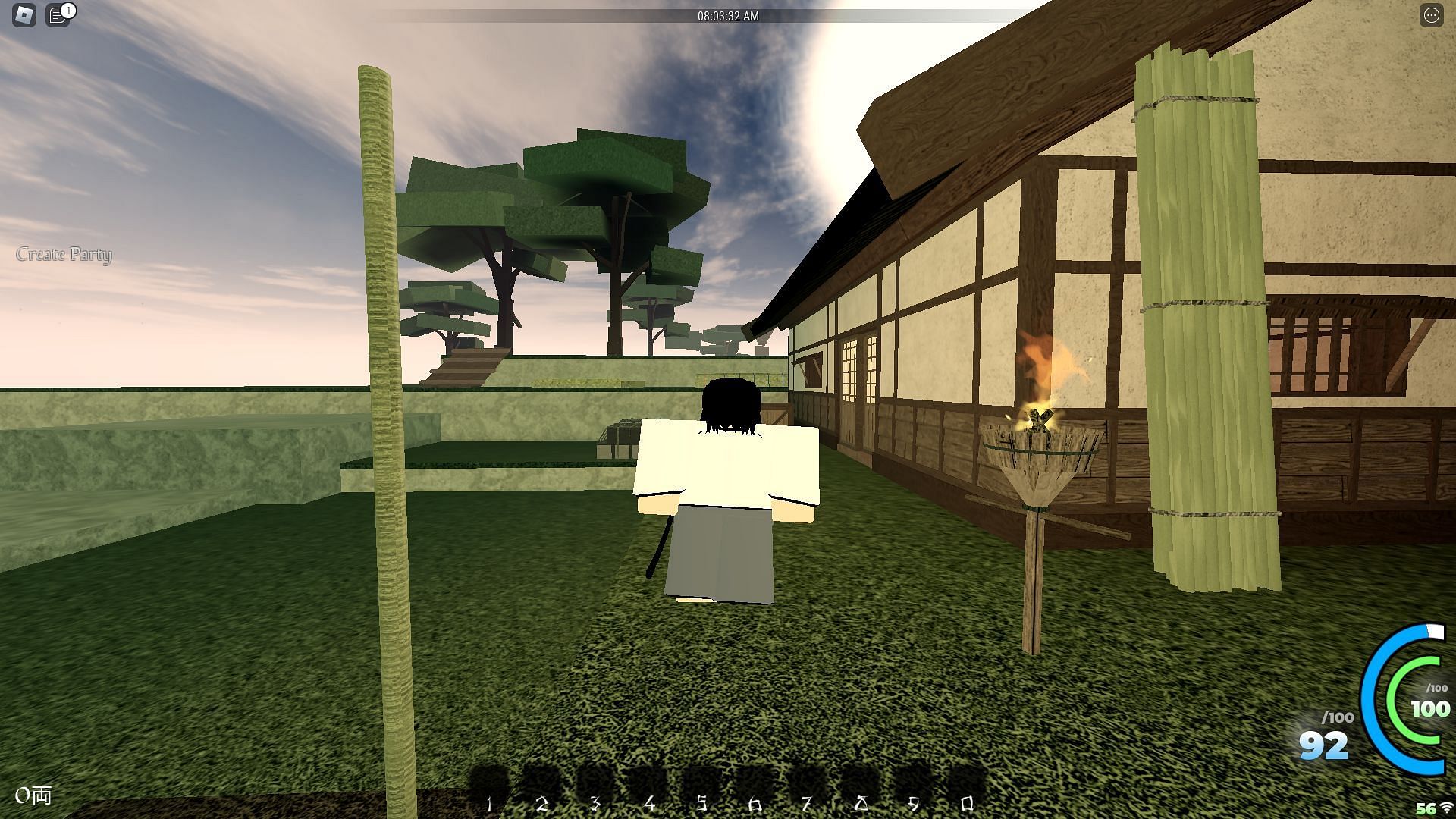 Gameplay screenshot from Blood Samurai 2 (Image via Roblox)