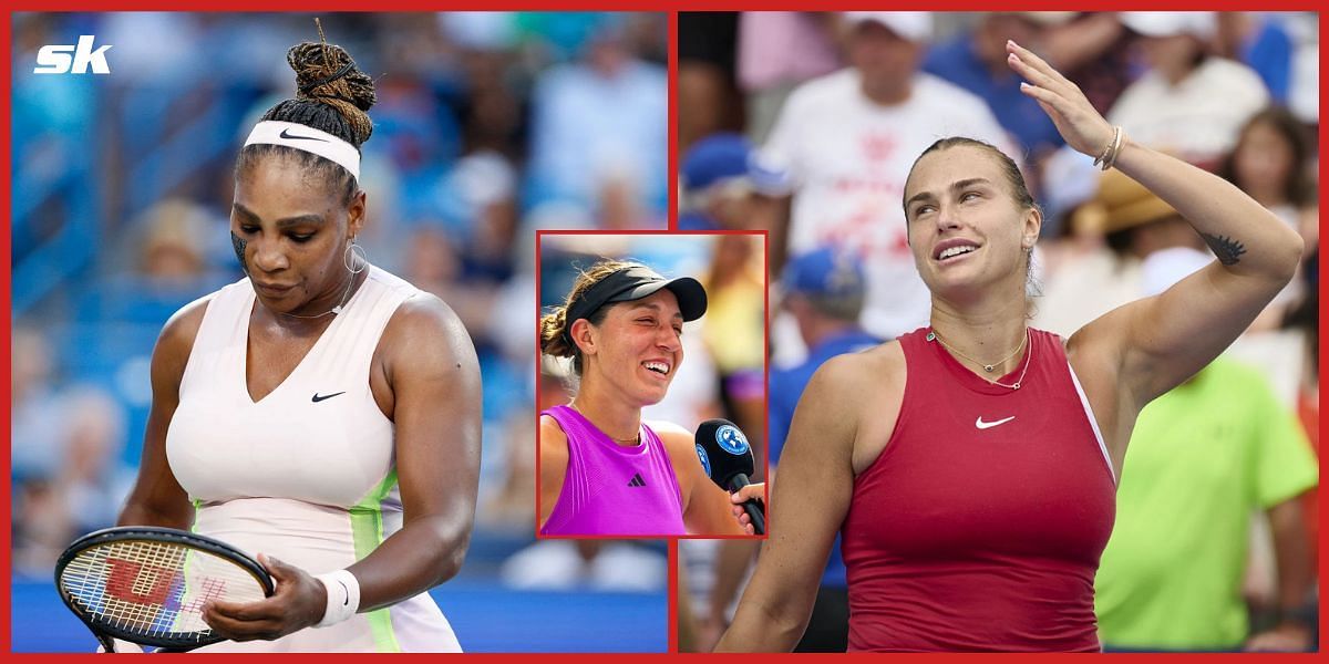 Serena Williams, Jessica Pegula and Aryna Sabalenka