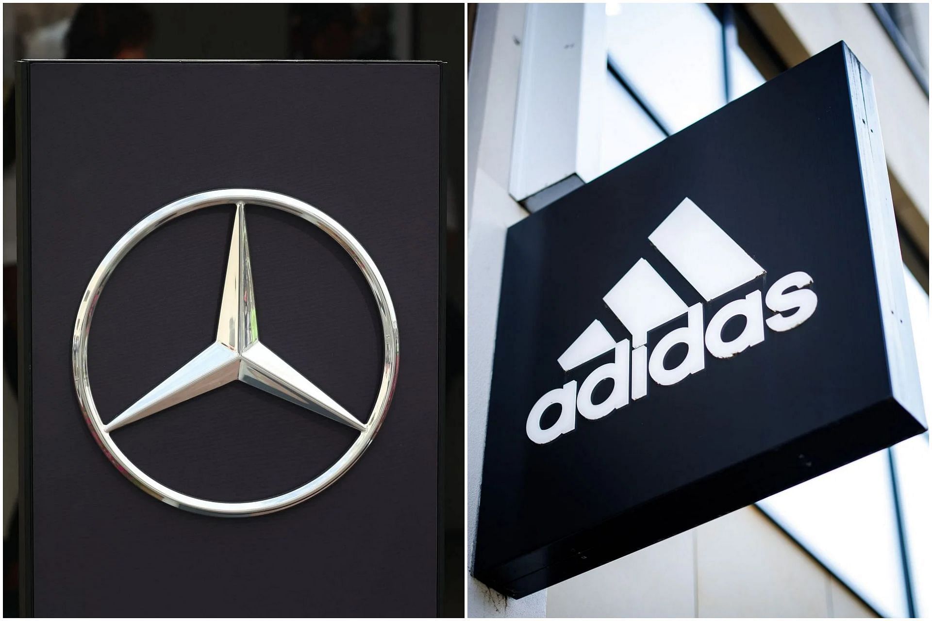 Adidas reportedly sealed the deal with Mercedes as their clothing sponsor from 2025 (Images via Getty)