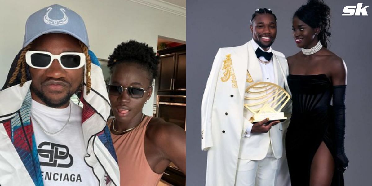 Noah Lyles and Junelle Bromfield started dating in 2022. (Images from Noah Lyles and Junelle Bromfield