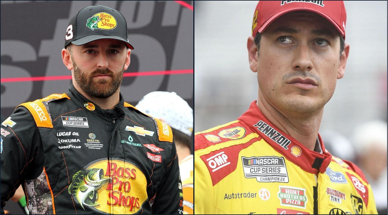 Austin Dillon (L), Joey Logano (R)