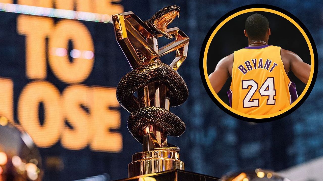 NBA fans in awe of Mamba League Invitational trophy ft. iconic Kobe Bryant logo (Image Credit: NBA.com and @vanessabryant on Instagram) 